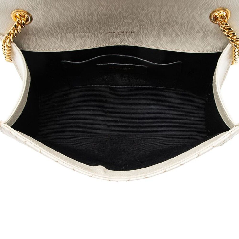 Saint Laurent Mixed Matelasse Grain de Poudre Monogram Small Shoulder Bag - Picture 7 of 16